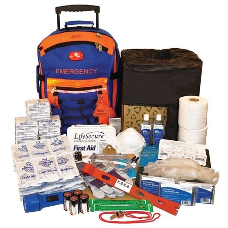 LIFESECURE SecurEvac 5-Person 3-Day Easy-Roll Evacuation & Shelter-In-Place Survival Kit 10550